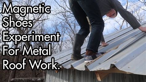 shoes to.work on metal roof in house|magnetic roofing shoes bunnings.